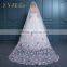 2016 new design 2 layers bead edged wedding accessories Bridal Veil wholesale