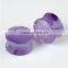 2017 Hot Amethyst Flare Plug with O Ring Natural Stone Ear Plug