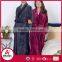 Warm flannel fleece unisex long bathrobe for home