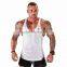 Black Gym Tank Top Men Singlet Stringer Muscle Tank Tops Y BACK Racer