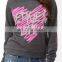 CHEFON Reckless Love Cozy Fleece Knit Heathered Pullover CH0049