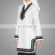 Ethnic muslim OEM elegant ladies blouse white and black style tunics