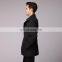 double-breasted winter black long coat mens spring windbreaker
