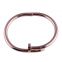 Shinny black decorative stainless steel nail bangles for women