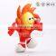 Customized plush sun character cartoon stuffed soft doll toy for promotion