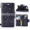 2017 Diamond Studded Wrist Strap Wallet Style Card Slots Stand Magnetic Flip PU leather Case for Huawei Ascend P9