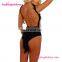 Attractive Fashion Black Sexy High Cut One Piece Swimsuit