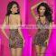 Beautyslove sexy hot open sleepwear black lace red bowknot Halter nightwear Sexy Babydoll