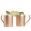 New Promotion Durable Stainless Steel Copper Mugs Set Of 2