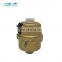 Volumetric water meter register of brass