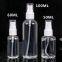 PET 50ML 60ML 100ML Hand Wash Bottles Pump Plastic Spray Bottle