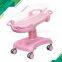 Wholesale portable safe and comfortable beauty type luxurious ABS medical baby bed trolley price