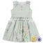 Tiny Flower Sleeveless Dress Baby Cotton Frocks Designs Little Girl Model Top 100
