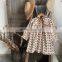2020 autumn new girl Korean style floral long-sleeved dress, baby girl, western style lace collar cotton skirt