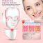 Multi-color golden neck care led face masks for beauty