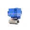 ss shut off valve motorized brass ss304 mini electric actuator water control valve 3v 5v 6v 12v 24v 110v 220v DN15 DN20 DN25