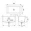 manufacturer supply big size pp sink chemical resistant laboratory worktop pp sink,lab bench sink