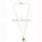 Custom made simple design gold long chain arrow necklace designs