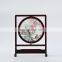 Chinese Style Round Screen Silk Embroidered Furnishing Ornaments Craft Gift With Wooden Frame For Decoration(D20CM)