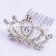 Women kids girl child tiara crown crystal Rhinestone coloful hair comb new model FZZ-248