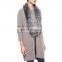 New Fashion Women Winter knitted Coat With Fur Collar