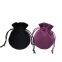 Black round bottom bundle mouth velvet cloth bag  Jewelry Necklace storage bag earring drawstring small cloth bag