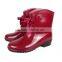 red bowknot cute cheap rain boots for girl and ladies