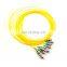 FC UPC APC Single Mode G652D 0.9mm FTTH Fiber Optic Pigtail PVC LSZH Singlemode Fiber Pigtail