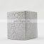 white matte facial cover square design white flower ceramic tissue box