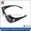 New model polarized shiny black UV400 fit over sunglasses