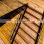 American Oak treads stairs with glass balustrade