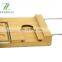 Durable Natural Bamboo Bathtub Caddy Bath Tray With Extending Metal Handles