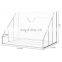3-Slot Clear Acrylic Tabletop Mail Sorter Desktop Organizer