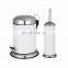 Factory Supplier white color two pieces stainless steel bathroom set