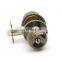 Antique brass double sided washroom bathroom round knob door lock