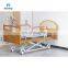 Good Price Wooden Headboard ICU Nursing Home Furniture Remote Control Foldable Guardrail Nursing Rotating Beds for Nursing Home
