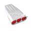 Single/Dual Quad Polished Aluminum Finned Street Hood Scoop Reversible Round Flaps