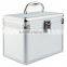 Deluxe Hard Shell Aluminum CD Storage box,aluminum DJ storage flight case,document travel tote carry case