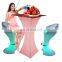 nightclub furniture sofas /Led PE Light Up Chair for Restaurant Discotheque Pub Used Glowing Bar Table