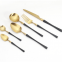 Wholesale Factory Direct Matte Silver Cutlery Stainless Steel Flatware Set With Thin Handle