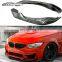 F80 F82 Real Carbon Fiber  AC Style Car Front Canards Lip Bumper Splitter Lip Spoiler Diffuser Protector For BMW M4 F82 M3