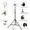 10inch RGB LED Ring Light with 200cm Tripod Stand Flexible Phone Holder for Live Streaming Makeup Camera Selfie