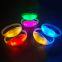 New Arrival Christmas Party Light Remote Control LED Wristband, RGB Color Changing LED Wristband DMX Controller