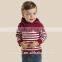 2015 the newest stripe long sleeve hoody for 4-7 years boys 100 cotton direct from clothing factory