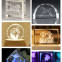 Perfect Laser 3D Crystal Cube LED Trophy Photo Craft Gift CNC Inner Surface Laser Engraving Marking Machines