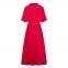 European and American spring new style French waist cinching slimming temperament goddess style shirt and skirt