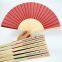 High Quality Personalized Custom Printing Wedding Bamboo Round Folding Hand Fan