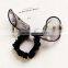 Fashion pearl yarn material bowknot rabbit ear hair rope hair bands,Hair Clasp
