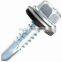 galvanized hex head self driling screw with EPDM washer