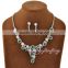 Women wear jewelry necklace and earring zirconia stylish fake gold jewelry set
